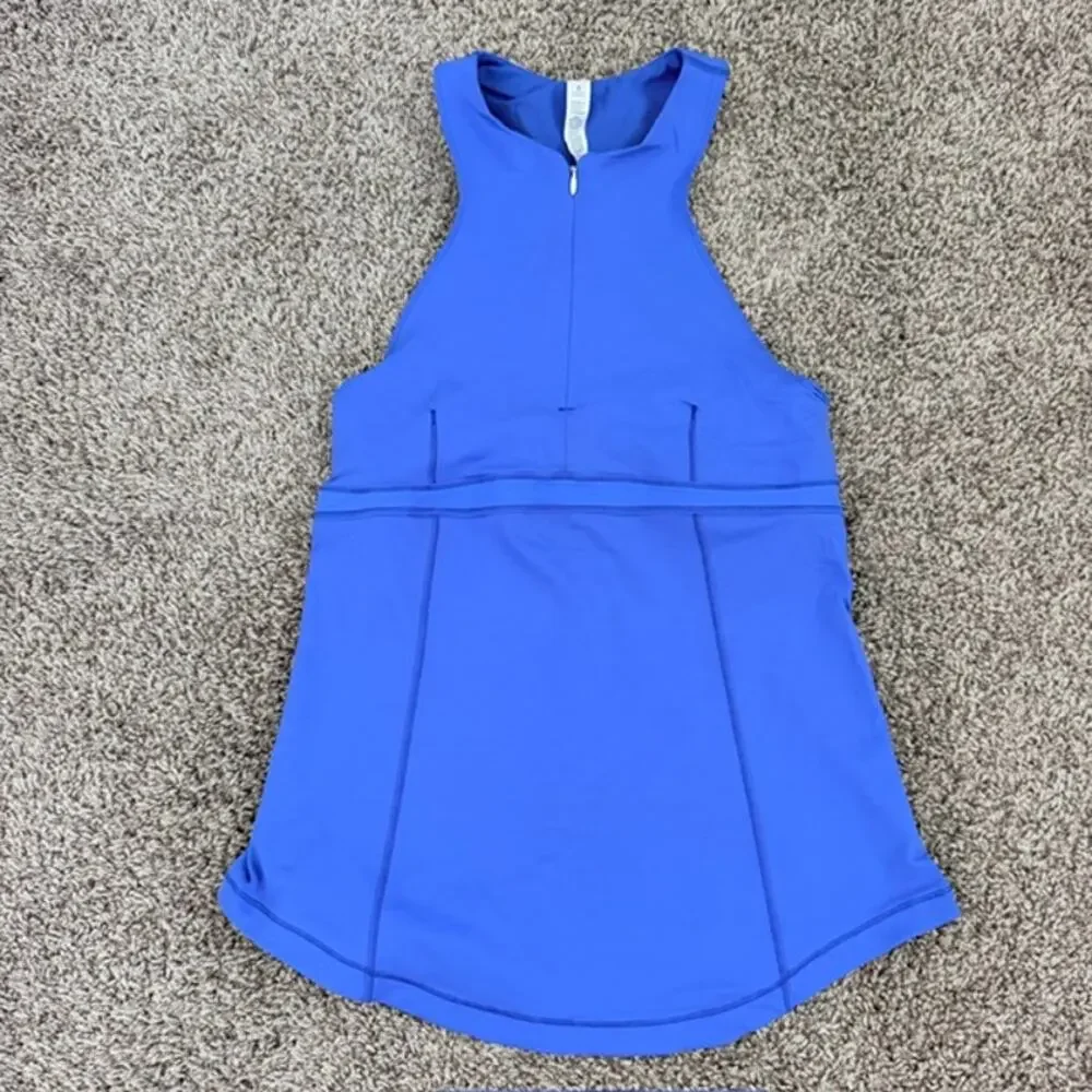 Lululemon Lot of 3 Cycling Zippy Run Tanks High Neck Zip Up Shelf Bra Women's 8